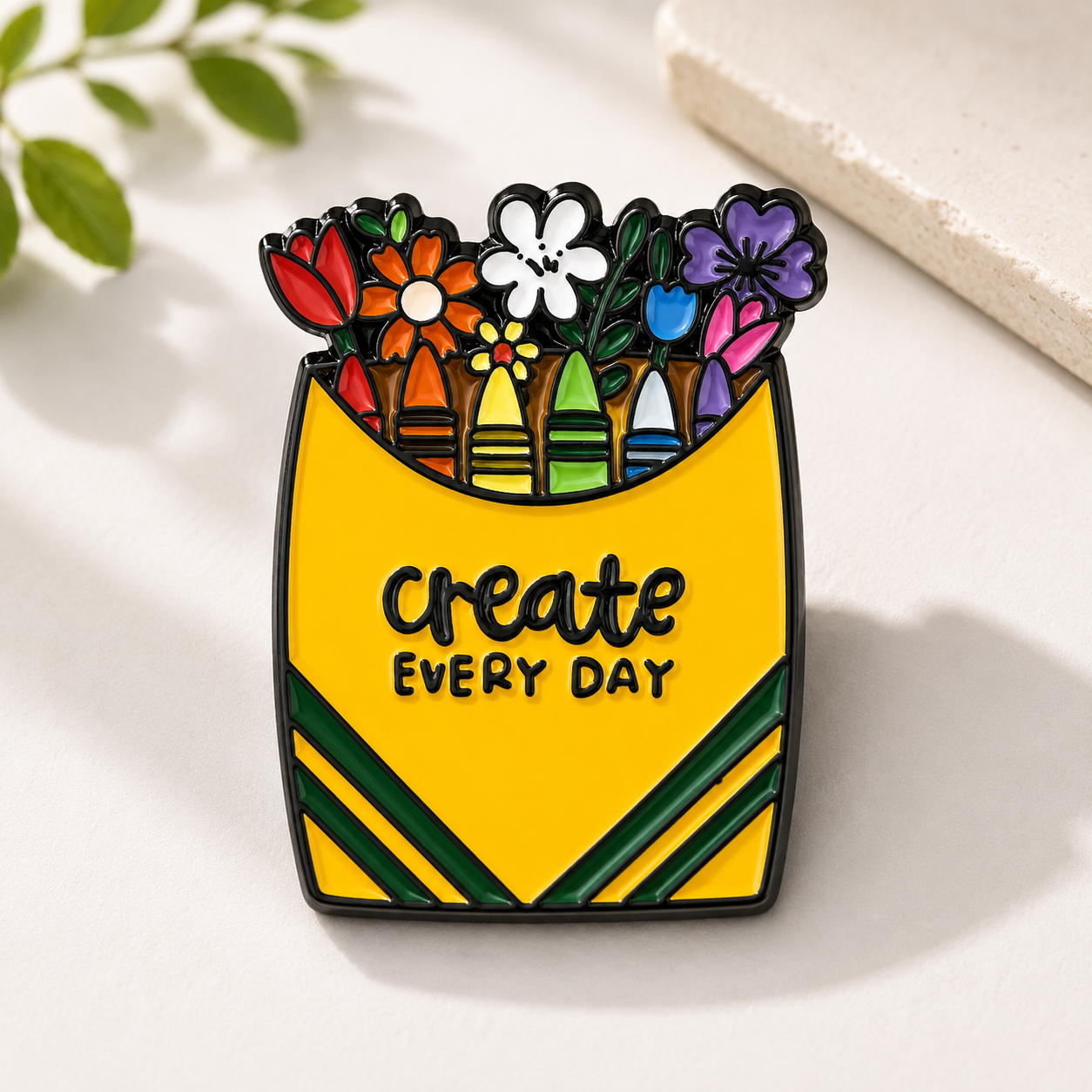 Crayons and Flowers