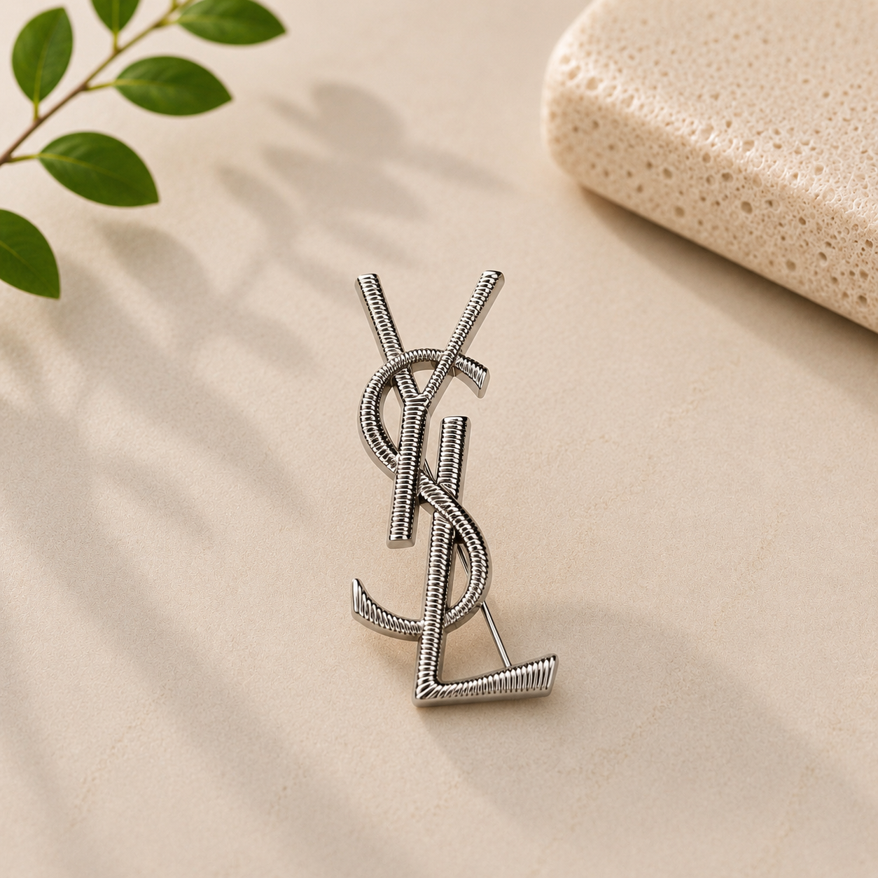 Silver Saint Brooch
