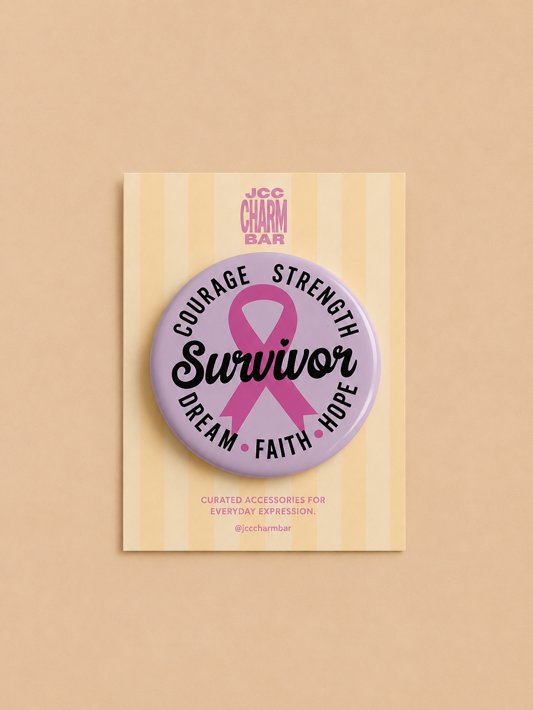 BC Survivor Pin | 2.25 inch