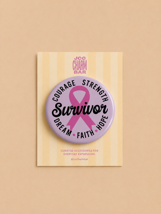BC Survivor Pin | 2.25 inch
