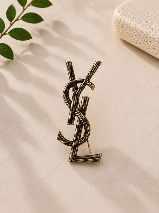 Gold Saint Brooch