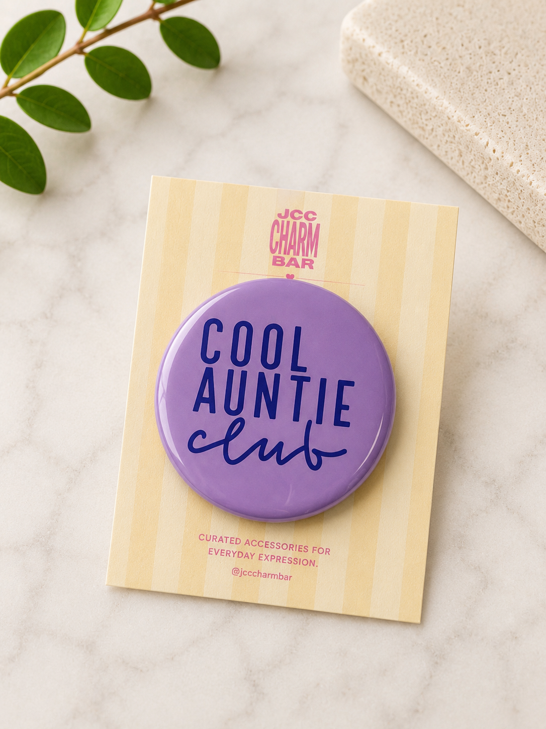 Cool Auntie Club Pin | 2.25 inch