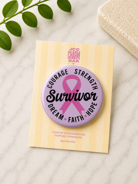 BC Survivor Pin | 2.25 inch