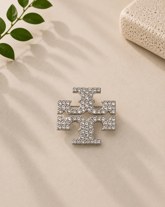 Double T Brooch